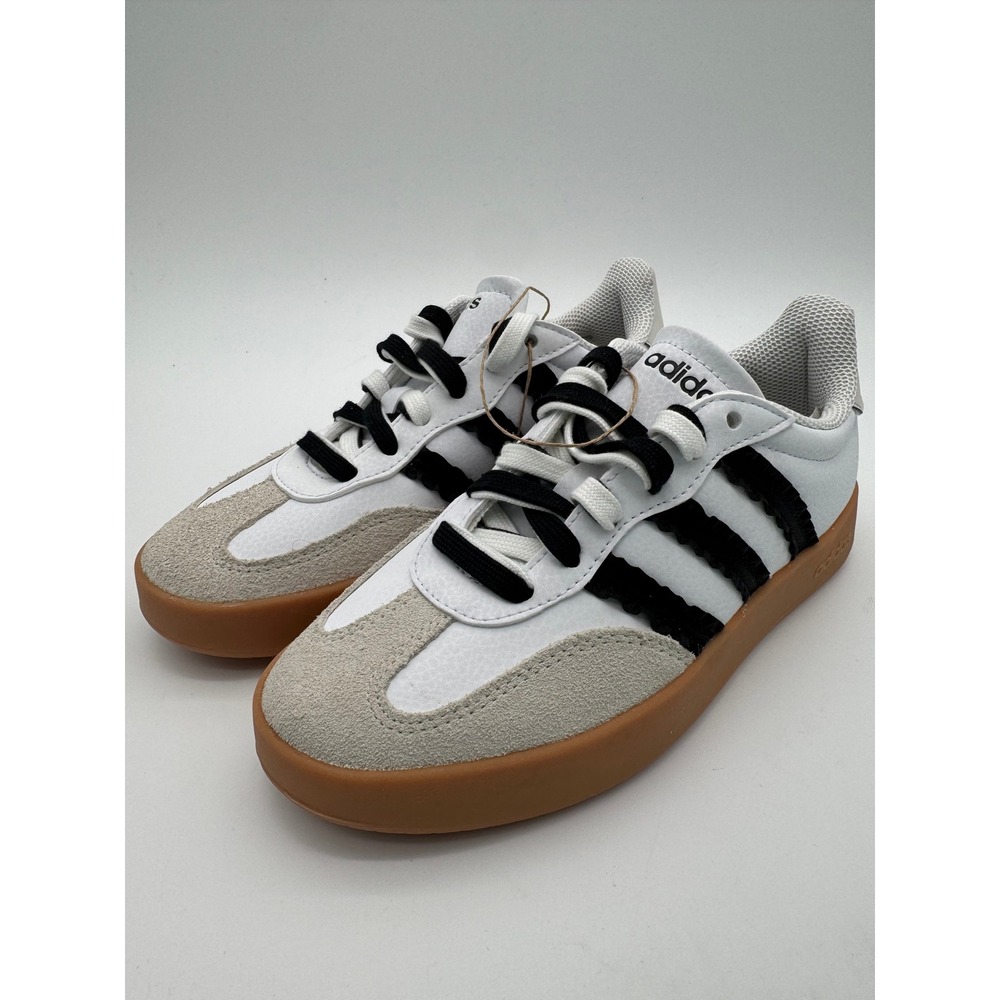 Adidas Barreda Womens Size 6 White Black Gum Sole Sneakers Casual Shoes